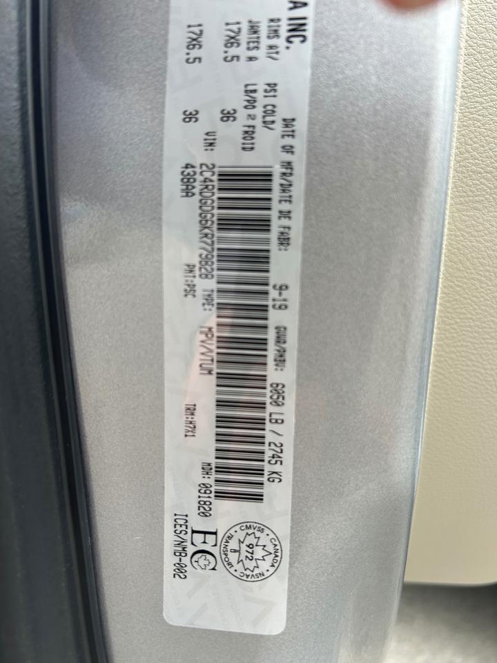 2019 Dodge Grand Caravan Crew Photo
