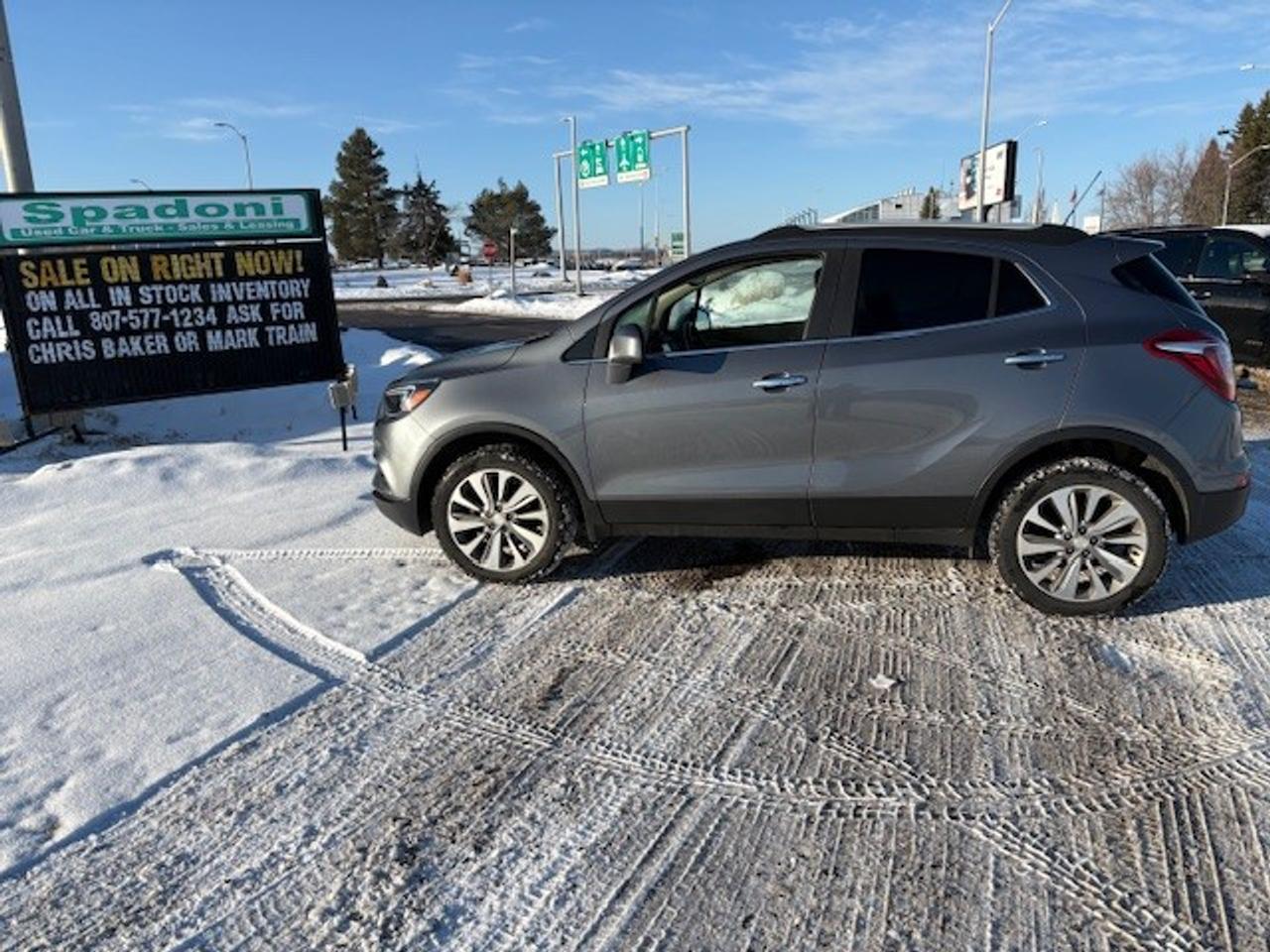 <p><strong>Spadoni Motors Sales and Leasing at the Thunder Bay Airport is selling this low km 2020 Buick Encore  Preferred Edition with two sets of tires included . Call 807-577-1234 and the Sales Staff can answer all all of questions. We will be OPEN&nbsp; Saturday to serve you better.</strong></p>