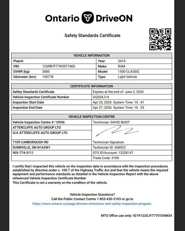 2019 RAM 1500 Tradesman ~Safetied and ready!~ Photo