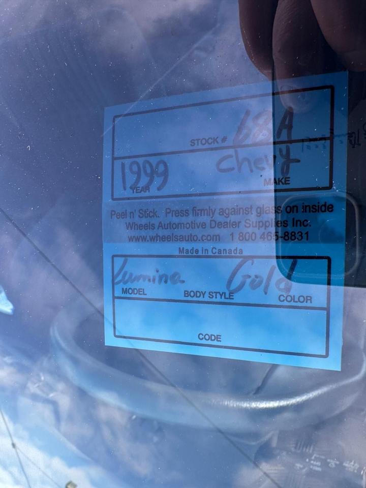 1999 Chevrolet Lumina LS, LOW KMS, ONLY 50,000KMS, GREAT SHAPE, CERT Photo