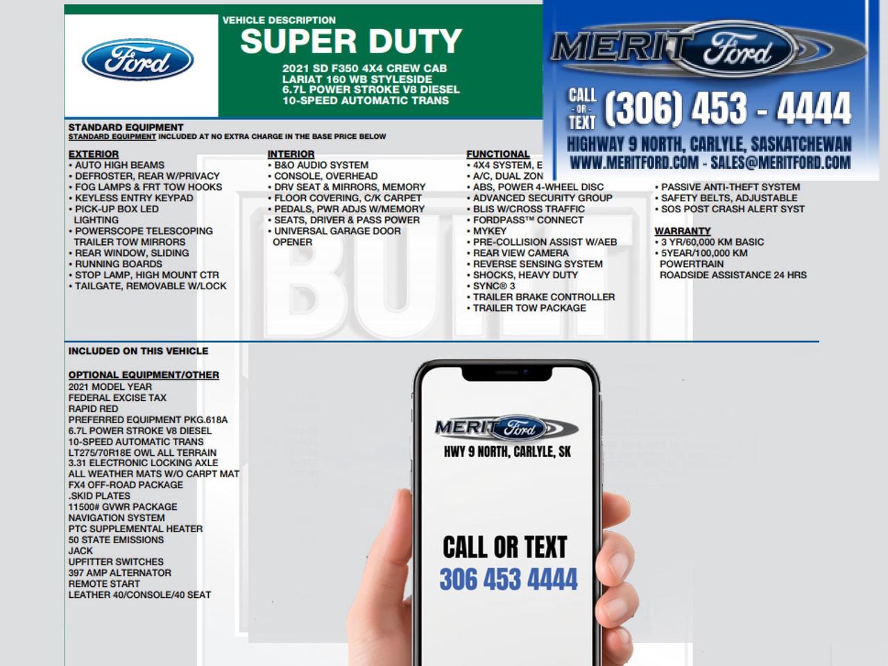 2021 Ford F-350 Super Duty SRW LARIAT "Def Deleted" Photo0