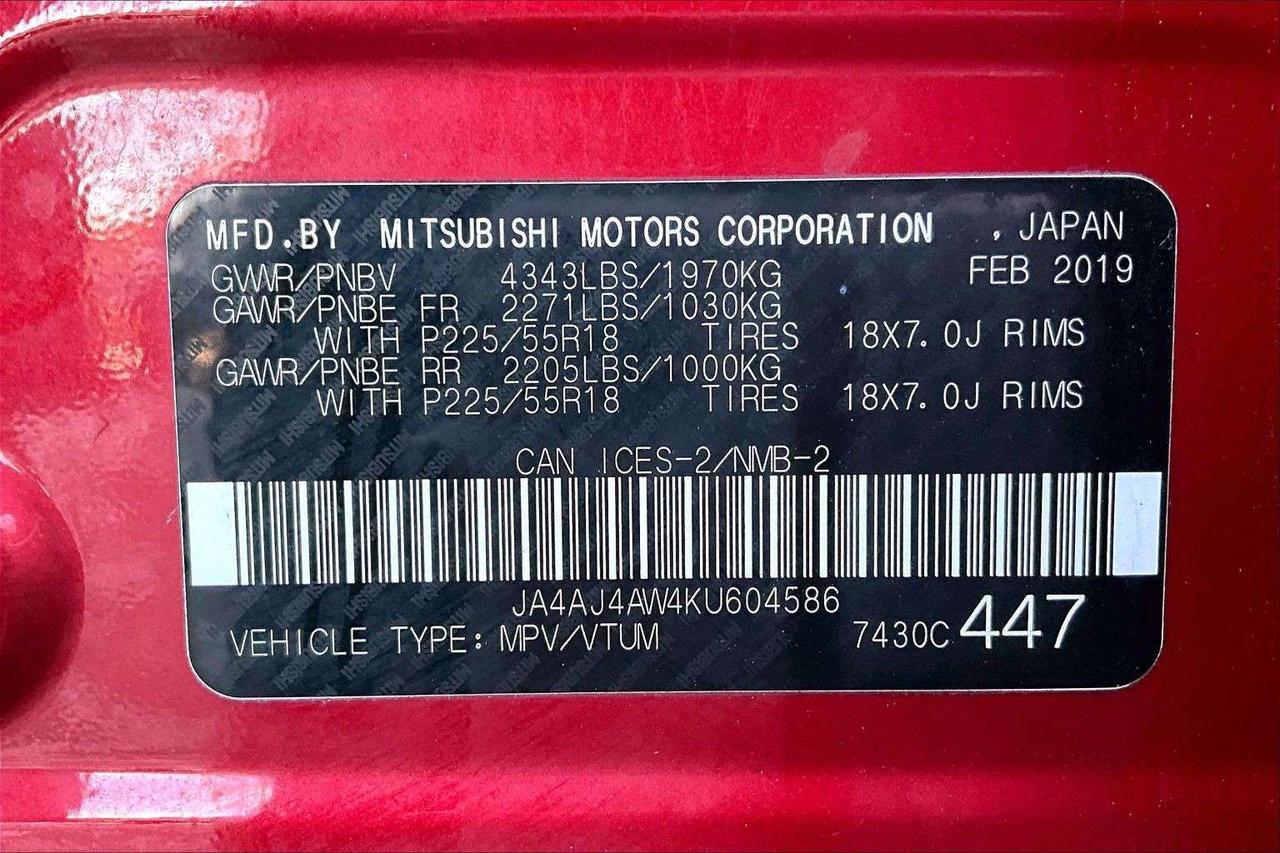 2019 Mitsubishi RVR GT Premium | Heated Leather | Panoroof | AWD Photo