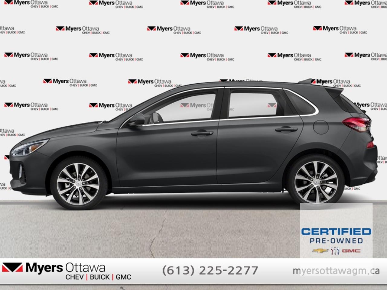 Compare at $16475 - Myers Cadillac is just $15995! <br> <br>ULTRA LOW KM, CERTIFIED, NON SMOKER, CLEAN CARFAX!! 2018 HYUNDAI ELANTRA GT HATCH- GL TRIM, HEATED SEATS, REAR CAMERA, ALLOY WHEELS, AUTO, A/C, KEYLESS  ENTRY, CERTIFIED, NO ADMIN FEES, ONE OWNER. NON SMOKER. <br> <br>To apply right now for financing use this link: <a href=https://creditonline.dealertrack.ca/Web/Default.aspx?Token=b35bf617-8dfe-4a3a-b6ae-b4e858efb71d&Lang=en target=_blank>https://creditonline.dealertrack.ca/Web/Default.aspx?Token=b35bf617-8dfe-4a3a-b6ae-b4e858efb71d&Lang=en</a><br><br> <br/>Certified Pre-Owned Vehicles. Instead of worries our vehicles come with a 150+ point inspection and a 30 day / 2,500kms Vehicle Exchange Privilege. Buy with confidence! <br> <br/><br>All prices include Admin fee and Etching Registration, applicable Taxes and licensing fees are extra.<br>*LIFETIME ENGINE TRANSMISSION WARRANTY NOT AVAILABLE ON VEHICLES WITH KMS EXCEEDING 140,000KM, VEHICLES 8 YEARS & OLDER, OR HIGHLINE BRAND VEHICLE(eg. BMW, INFINITI. CADILLAC, LEXUS...)<br> Come by and check out our fleet of 50+ used cars and trucks and 180+ new cars and trucks for sale in Ottawa.  o~o