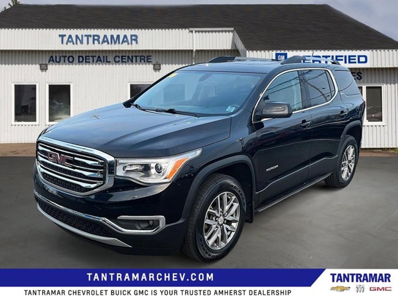 Recent Arrival! Grey 2019 GMC Acadia SLE-2 AWD 6-Speed Automatic 3.6L V6 SIDIValue Market Pricing, AWD, Black Cloth.Certified. GM Certified Details:* 1-month OnStar trial and sign up for a paid plan to enjoy the first two months on us. GM Owner Centre and Mobile App. Free SiriusXM Trial* Exchange policy is 30 days or 2,500 kilometres, whichever comes first* 150+ Point Inspection* 24/7 roadside assistance for 3 months or 5,000 km (whichever comes first)* 3 months or 5,000 kilometres (whichever comes first) which can be extended or upgraded to an even more comprehensive Certified Pre-Owned Vehicle Protection Plan