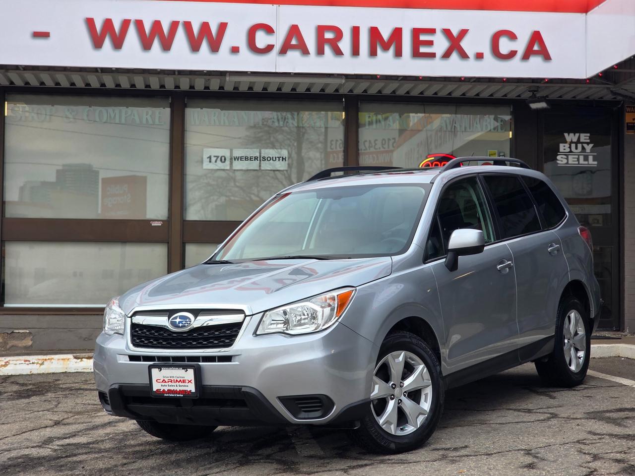 Great Condition, Accident Free, One Owner Subaru Forester Convenience Package w/PZEV! Equipped with Heated Front Seats, Backup Camera, Bluetooth, Cruise Control, Air Conditioning, Steering Wheel Audio Controls, Power Windows, Power Locks, Power Mirrors, Roof Rails, Alloy Wheels. PREVIOUS US VEHICLE, Odometer in miles 44k Miles = 71,000km