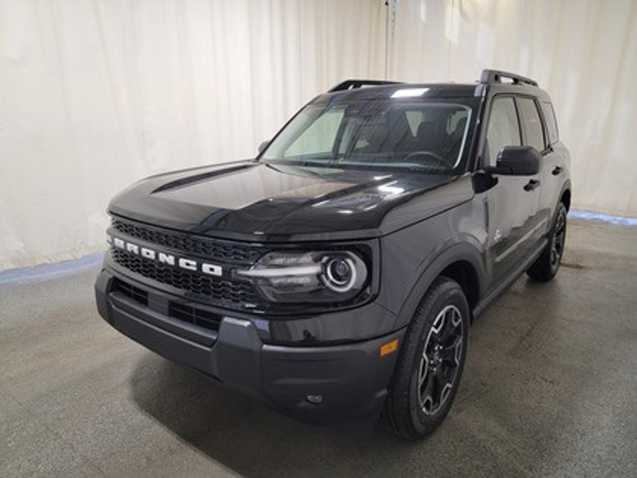 This all-new 2026 Ford Bronco Sport Outer Banks 300A shines in Shadow Black. This 5-passenger compact SUV is powered by the 1.5L EcoBoost® engine, delivering 181 horsepower and 190 lb-ft of torque. With an 8-speed automatic transmission and Auto Start-Stop Technology, it offers a smooth yet efficient drive, ideal for city commutes or highway adventures.

Key Features:
Premium-Trimmed Sport Heated Front Seats
Premium-Wrapped Heated Steering Wheel
Rear Parking Sensors
Memory Drivers Seat 
6-Way Power Passenger Seat
Push-Button Start
SYNC® 4 with a 13.2-inch Center Display, Wireless Apple CarPlay® and Android Auto
18 Machined-Face Ebony Black-Painted Aluminum Wheels
Dual-Zone Temperature Control
Terrain Management System Electronic Automatic  with 5 G.O.A.T. Modes (Normal, ECO, Sport, Slippery, Off-Road)
LED Headlights, Fog Lights, and Signature Lights
FordPass® Connect with Remote Start

This vehicle comes with the All-Weather Packageready to take on any season!
Snow, rain, mud, or sunshinethis vehicle is built for it all! The All-Weather Package adds extra protection where it matters most, with premium mud flaps to shield your paint from road debris, all-weather floor mats to protect your interior from lifes messes, and Xpel paint protection to help guard against those infuriating rock chips. Drive with confidence, knowing your investment is protected from Regina's elements.

Bennett Dunlop Ford, proudly serving Regina for over 40 years, is conveniently located at 770 Broad Street. With over 3,500 Google reviews, our reputation reflects our commitment to providing a fast, easy, and enjoyable vehicle-buying experience. We eliminate the hassle with no admin or documentation fees, transparent upfront pricing that lets you shop with total confidence. But were more than just a dealershipwere driven to make a difference by supporting local community initiatives and events that matter to you. Visit Bennett Dunlop Ford today and experience why were Reginas trusted choice for quality vehicles, exceptional service, and a genuine commitment to driving change in our community!