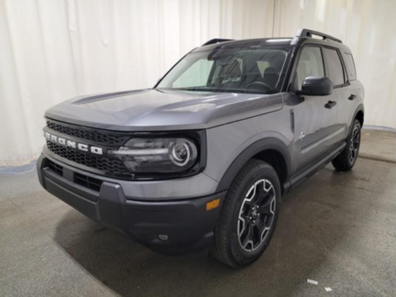 This all-new 2026 Ford Bronco Sport Outer Banks 300A shines in Carbonized Grey. This 5-passenger compact SUV is powered by the 1.5L EcoBoost® engine, delivering 181 horsepower and 190 lb-ft of torque. With an 8-speed automatic transmission and Auto Start-Stop Technology, it offers a smooth yet efficient drive, ideal for city commutes or highway adventures.

This vehicle comes with the All-Weather Packageready to take on any season! 

Snow, rain, mud, or sunshinethis vehicle is built for it all! The All-Weather Package adds extra protection where it matters most, with premium mud flaps to shield your paint from road debris, all-weather floor mats to protect your interior from lifes messes, and Xpel paint protection to help guard against those infuriating rock chips. Drive with confidence, knowing your investment is protected from Regina's elements. 

Key Features:
Premium-Trimmed Sport Heated Front Seats
Premium-Wrapped Heated Steering Wheel
Rear Parking Sensors
Memory Drivers Seat 
6-Way Power Passenger Seat
Push-Button Start
SYNC® 4 with a 13.2-inch Center Display, Wireless Apple CarPlay® and Android Auto
18 Machined-Face Ebony Black-Painted Aluminum Wheels
Dual-Zone Temperature Control
Terrain Management System Electronic Automatic  with 5 G.O.A.T. Modes (Normal, ECO, Sport, Slippery, Off-Road)
LED Headlights, Fog Lights, and Signature Lights
FordPass® Connect with Remote Start

The 2026 Bronco Sport Outer Banks is designed to handle all seasons in Saskatchewan. With intelligent 4x4, rain-sensing windshield wipers, privacy glass, and a heated steering wheel, it ensures comfort and capability in challenging climates. This model also boasts advanced safety systems like Pre-Collision Assist with Automatic Emergency Braking and BLIS® (Blind Spot Information System) and rear Cross-Traffic braking.

Bennett Dunlop Ford, proudly serving Regina for over 40 years, is conveniently located at 770 Broad Street. With over 3,500 Google reviews, our reputation reflects our commitment to providing a fast, easy, and enjoyable vehicle-buying experience. We eliminate the hassle with no admin or documentation fees, transparent upfront pricing that lets you shop with total confidence. But were more than just a dealershipwere driven to make a difference by supporting local community initiatives and events that matter to you. Visit Bennett Dunlop Ford today and experience why were Reginas trusted choice for quality vehicles, exceptional service, and a genuine commitment to driving change in our community!
