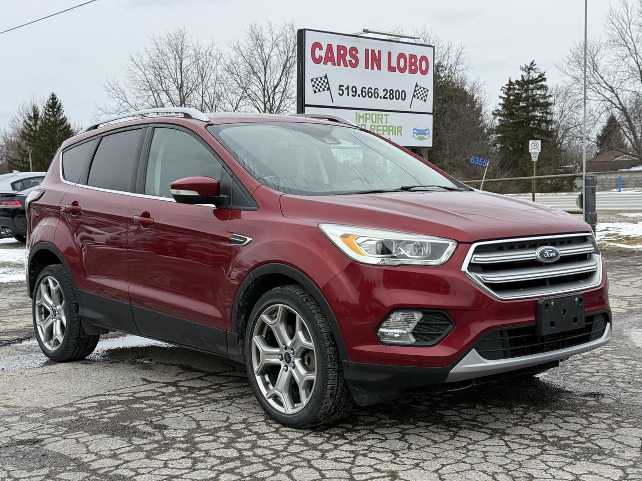 <p>2017 FORD ESCAPE TITANIUM!</p><p>Safety inspection included in the full asking price // Carfax available&nbsp;</p><p>2017 Ford Escape Titanium // 2.0L EcoBoost Turbocharged Engine // Intelligent All-Wheel Drive // 6-Speed Automatic Transmission // Leather-Trimmed Seating Surfaces // Heated Front Seats // Heated Steering Wheel // 10-Way Power Driver Seat with Memory // Power Passenger Seat // Panoramic Vista Roof // SYNC 3 Infotainment System // Touchscreen Display // Built-In Navigation System // Bluetooth Connectivity // Apple CarPlay & Android Auto Compatibility // Sony Premium Audio System // Dual-Zone Automatic Climate Control // Remote Start System // Keyless Entry with Push-Button Start // Power Liftgate // Hands-Free Liftgate // Rearview Camera // Front & Rear Parking Sensors // Blind Spot Information System (BLIS) // Rear Cross-Traffic Alert // Adaptive Cruise Control // Lane Keep Assist // HID Headlights // LED Signature Lighting // Fog Lights // 19-Inch Alloy Wheels // Chrome Exterior Accents // Roof Rails // Privacy Glass // Ambient Interior Lighting</p><p data-start=139 data-end=305><strong>CARS IN LOBO LTD.&nbsp; &ndash; Your trusted pre-owned vehicle destination!</strong></p><p>&nbsp;</p><p data-start=139 data-end=305><strong>Located at 6355 Egremont Dr, Komoka, ON N0L 1R0 &mdash; just 7 km west of Hyde Park Rd. Heading west on Fanshawe Park Rd as it becomes Egremont Dr, you&rsquo;ll find us at the traffic lights on the corner of Egremont Dr & Narin Rd in Middlesex county township of Lobo.&nbsp;</strong></p><p>&nbsp;</p><p data-start=139 data-end=305><strong>Serving London, Ontario/Middlesex County for over 10 years. A registered member of the UCDA (Used Car Dealers Association of Ontario) and fully licensed with OMVIC (Ontario Motor Vehicle Industry Council).</strong></p><p>&nbsp;</p><hr><p>&nbsp;</p><p data-start=139 data-end=305><strong><span style=font-size: 14pt;>CARS IN LOBO LTD. (Buy - Sell - Trade - Finance)&nbsp; </span><span style=font-size: 14pt;>Office#&nbsp; 519 666 2800 </span><span style=font-size: 14pt;>TEXT# 519 630 6660</span></strong></p><p>&nbsp;</p><hr><p>&nbsp;</p><p data-start=312 data-end=770><strong>- /Quality, locally sourced pre-owned vehicles at a competitive price<br>- /Safety certification Inspection included at the Full Asking Price! (unless listed otherwise)</strong><br><strong>- /We take all trade ins at a competitive & fair value&nbsp;</strong><br><strong>- /We buy cars outright with no purchase&nbsp;necessary</strong><br data-start=352 data-end=355><strong>- /CARFAX reports available on all cars</strong><br data-start=462 data-end=465><strong>- /Extended warranty options available</strong><br data-start=590 data-end=593><strong>- /Financing options available</strong><br data-start=642 data-end=645><strong>- /We register & plate your vehicle for you (Licensing Extra)</strong><br data-start=714 data-end=717><strong>- /No hidden fees. No pressure. Easy going team that is here to help.&nbsp;</strong></p><p>&nbsp;</p><p data-start=777 data-end=908><strong>Message us anytime or feel free to drop by! We are here to help make your next vehicle purchase simple and stress-free. -> OPEN 6 DAYS WEEK MONDAY - SATURDAY&nbsp;</strong></p><p>&nbsp;</p><p data-start=777 data-end=908>&nbsp;</p>