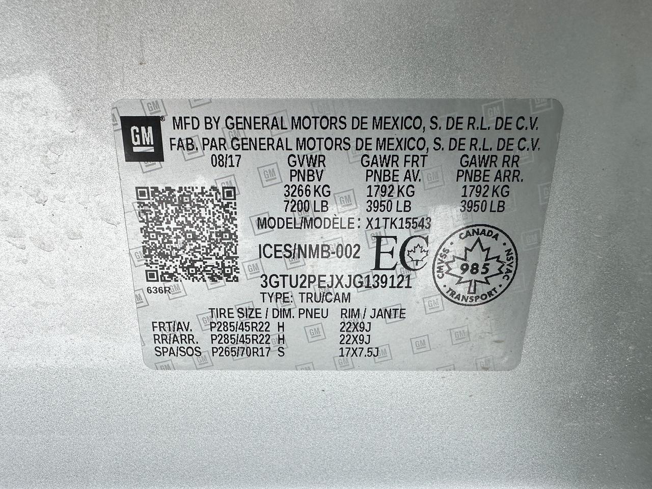 2018 GMC Sierra 1500 Denali Crew 4x4 HTD/CLD-Leather Sunroof BOSE RvCam Photo