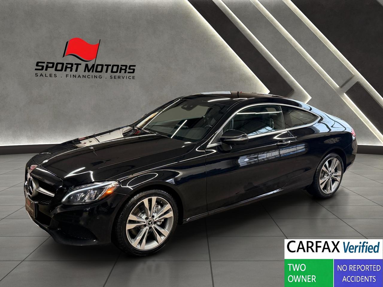 2017 Mercedes-Benz C-Class 4MATIC Coupe+360 Camera+BSM+Roof+CLEAN CARFAX Photo0