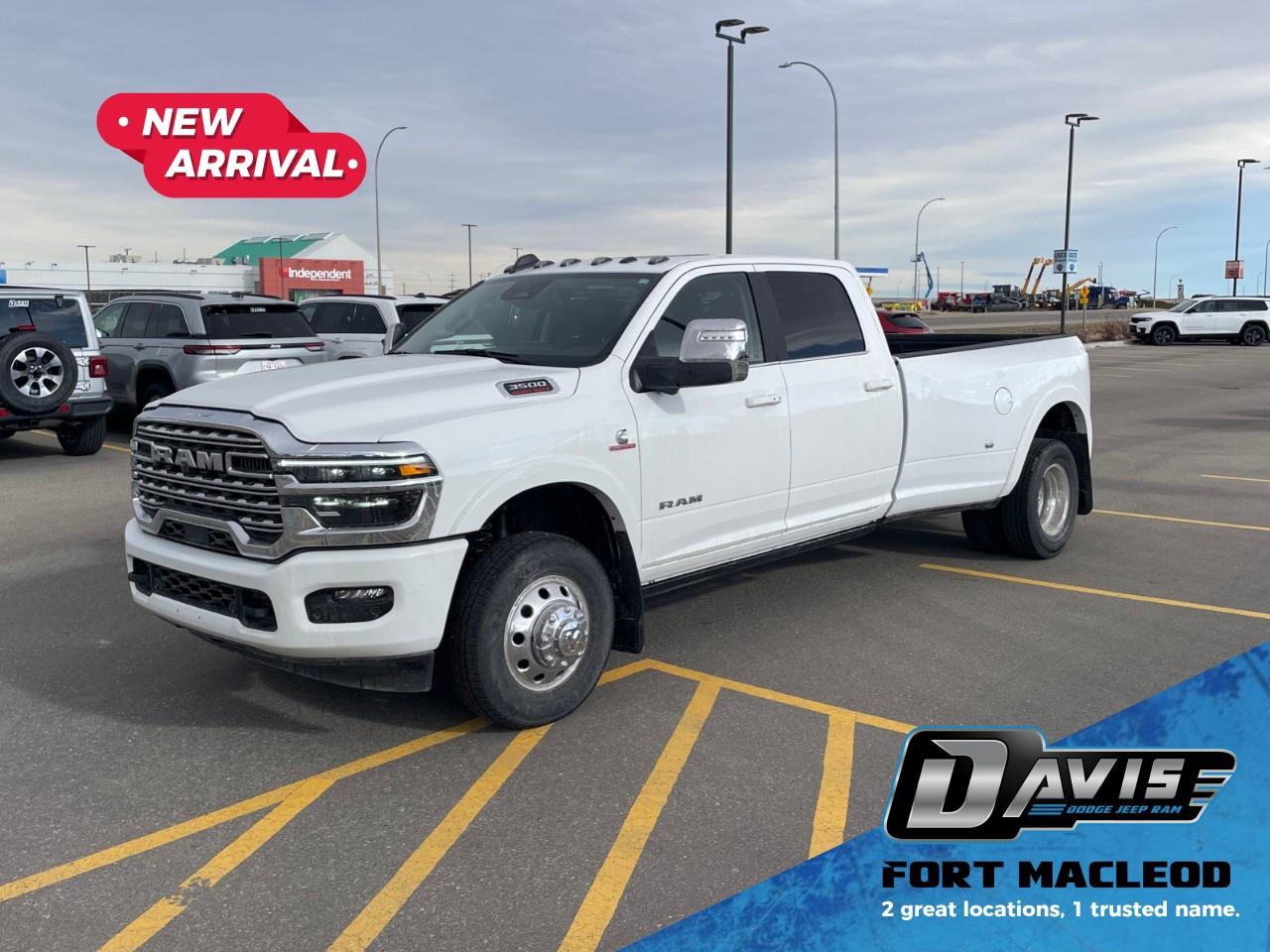 Used 2025 RAM 3500 LIMITED LONGHORN 4X4 CREW CAB 8' BOX for sale in Fort Macleod, AB