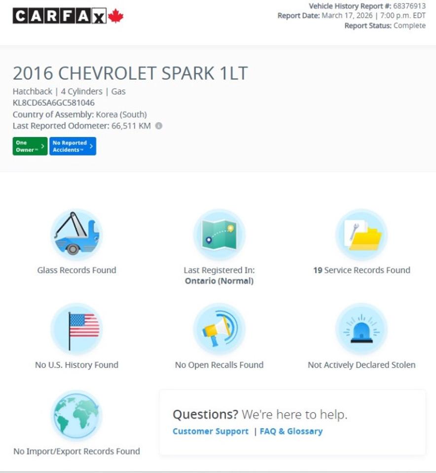 2016 Chevrolet Spark 1LT Photo