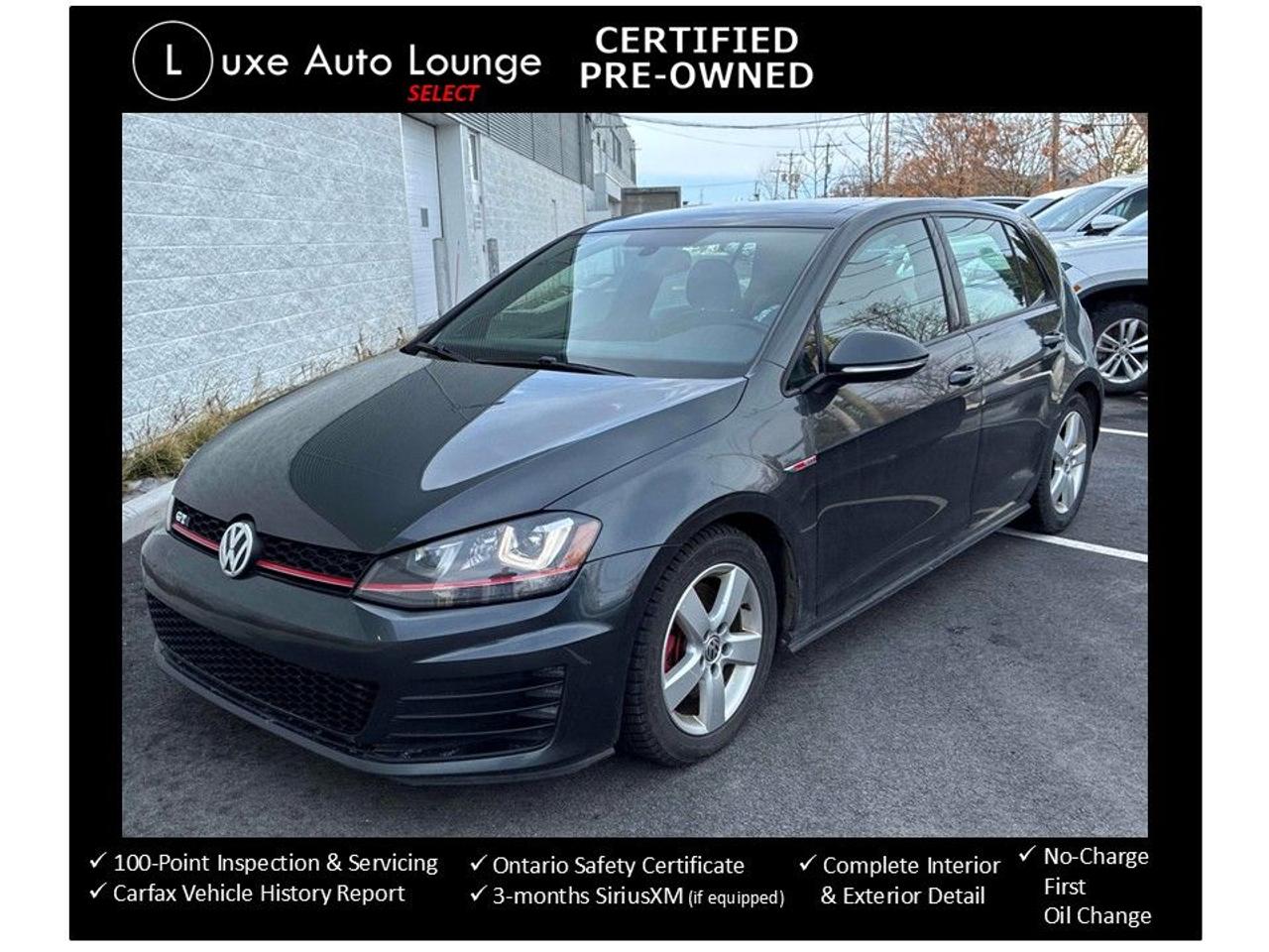 2015 Volkswagen Golf Autobahn - 6SPD, LEATHER, SUNROOF, HEATED SEATS!!!