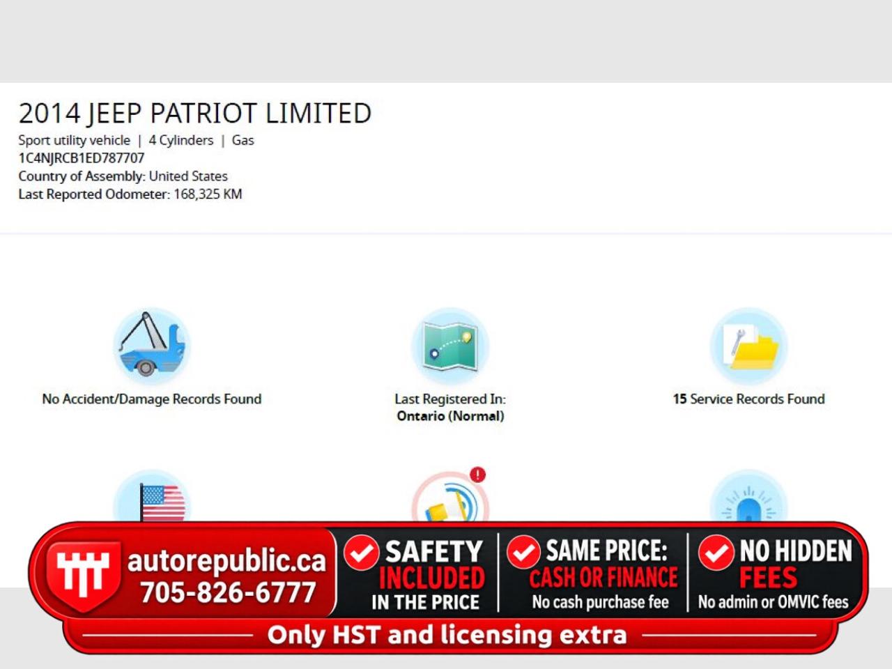 2014 Jeep Patriot Limited 4WD Certified Loaded No Accidents Photo
