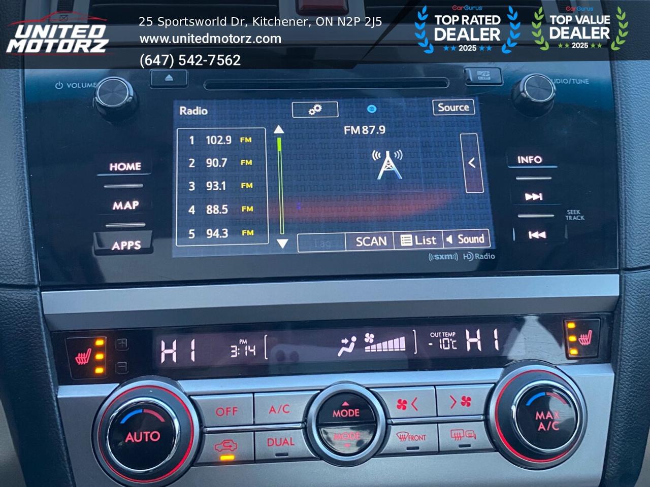 2015 Subaru Legacy w/Limited & Tech Pkg. AWD~SAFETY CERTIFIED~ONE OWN Photo