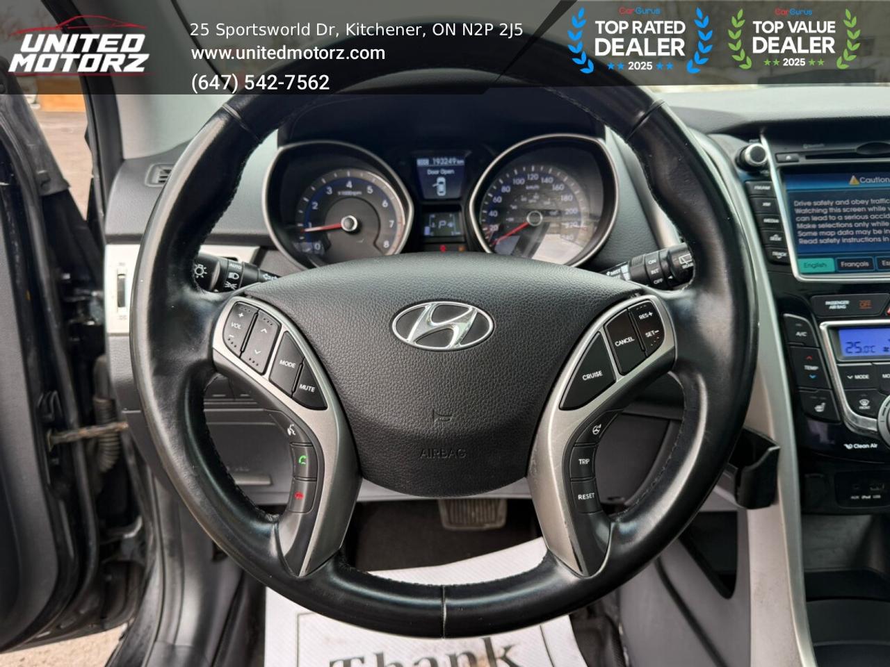 2014 Hyundai Elantra GT w/Tech Pkg.~SAFETY CERTIFIED~37 Service Records~ Photo