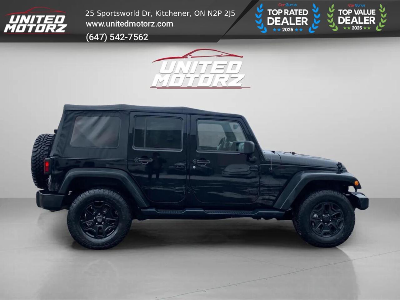 2014 Jeep Wrangler Unlimited Sport S V6 4X4~SAFETY CERTIFIED~NO ACCID Photo3