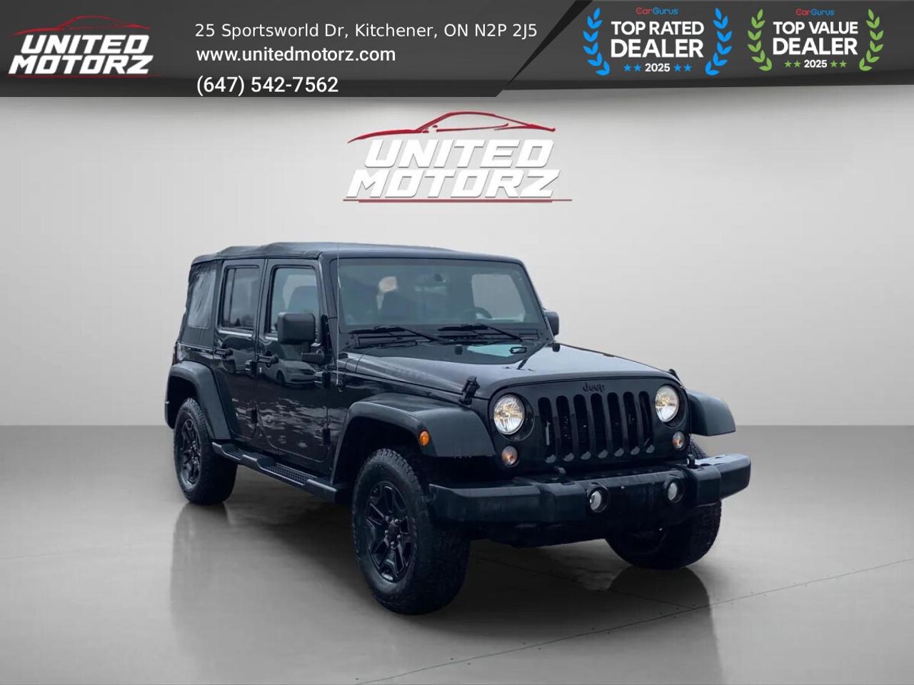 2014 Jeep Wrangler Unlimited Sport S V6 4X4~SAFETY CERTIFIED~NO ACCID Photo2