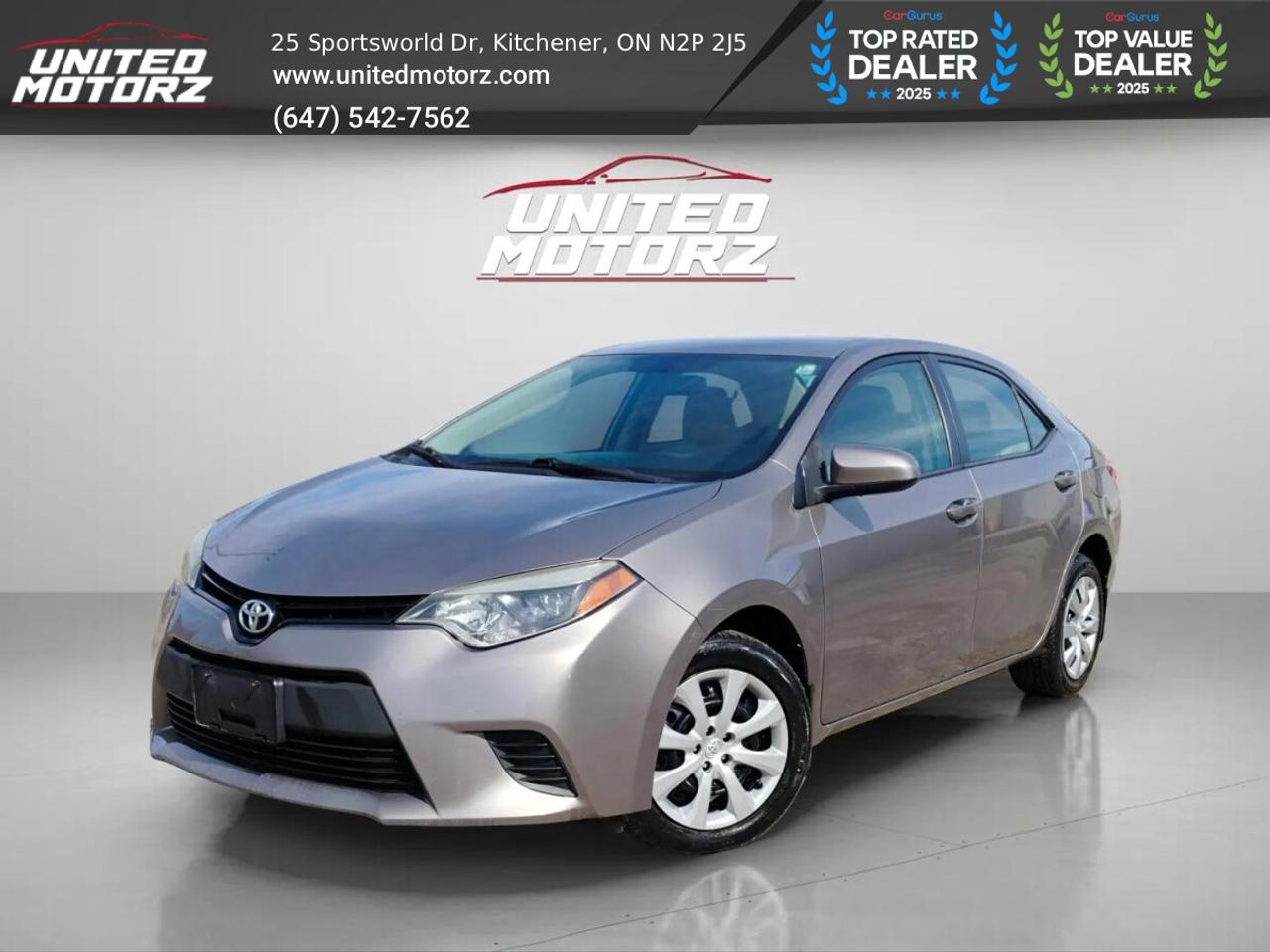 2014 Toyota Corolla LE~SAFETY CERTIFIED~NO ACCIDENTS~Beige Interior~ Photo0
