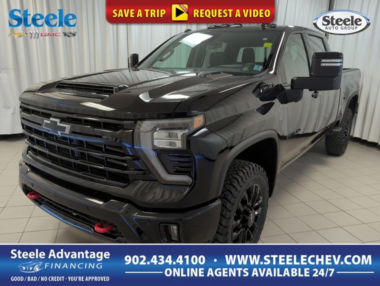 The 2026 Chevrolet Silverado 2500 LTZ is built for drivers in Dartmouth who need serious diesel strength with premium comfort and smart technology. Finished in Black with a Black interior, this four-door heavy-duty truck delivers a confident look and real capability. At Steele Chevrolet Buick GMC, this Silverado 2500 LTZ stands out with four-wheel drive, a turbocharged 6.6L V8 diesel engine, automatic transmission, and carefully selected features that add comfort, control, and all-season confidence.FEATURES OF THE Silverado 2500 LTZPower sunroof adds open-air cabin feelHead-up display shows key driving dataVentilated front seats add warm-weather comfortAdaptive cruise control supports highway travelTRUCK FEATURESHeavy-duty diesel power for demanding jobsFour-wheel drive boosts traction on rough terrainOff-road suspension supports uneven surface controlOff-road tires add grip in loose conditionsADVANCED SAFETY FEATURESRear cross traffic alert aids reversingAdaptive cruise control helps manage spacingHead-up display keeps eyes forwardFour-wheel drive adds poor-weather confidencePERFORMANCE AND EFFICIENCYTurbocharged 6.6L V8 diesel engineAutomatic transmission delivers smooth power transferOff-road suspension improves terrain composureOff-road tires support traction and controlCOMFORT AND CONVENIENCEVentilated front seats help on hot daysFour full doors improve passenger accessSunroof brightens the cabin naturallySpacious cabin supports work and travelTECHNOLOGY AND CONNECTIVITYHead-up display presents key driving informationDriver information stays easy to monitorModern controls support daily usabilityCabin layout keeps essentials closeCARGO SPACEPickup bed handles tools and gearLarge truck format supports bigger loadsCabin space adds personal item storageBuilt for workday and weekend haulingWHAT OTHER OWNERS LIKEStrong diesel pulling power under loadComfortable cabin for long highway tripsConfident four-wheel drive in poor weatherUseful blend of work and luxuryThe 2026 Chevrolet Silverado 2500 LTZ brings together heavy-duty truck strength and a refined driving experience in a way that suits both hard work and daily use. The turbocharged 6.6L diesel V8 is known for strong low-end torque, making this truck a smart fit for towing, hauling, and handling demanding conditions. Paired with an automatic transmission, power delivery stays smooth and controlled whether you are merging onto the highway, travelling through town, or heading to a job site.This Chevrolet Silverado 2500 LTZ also adds comfort features that make every drive more enjoyable. The ventilated front seats are a welcome touch in warmer weather, while the sunroof helps the cabin feel more open and inviting. The head-up display places important driving information in a clear line of sight, helping the driver stay focused on the road ahead. With four full doors and a roomy cabin, this truck is well suited to both crew transport and family needs.For drivers who face changing road conditions in Nova Scotia, the four-wheel-drive system adds real confidence. Combined with off-road suspension and off-road tires, this Chevrolet Silverado 2500 LTZ is prepared for rougher routes, loose surfaces, and challenging weather. Rear cross traffic alert adds extra awareness when backing out in busy areas, while adaptive cruise control helps reduce stress on longer drives by supporting a more relaxed highway pace.The bold Black exterior gives this truck a clean, purposeful look that matches its heavy-duty character. Inside, the Black interior keeps the cabin looking sharp and practical. Every detail of this Chevrolet Silverado 2500 LTZ supports the needs of drivers who want a truck that feels capable, comfortable, and ready for serious use. Available now at Steele Chevrolet Buick GMC in Dartmouth, this Silverado 2500 LTZ is an excellent choice for anyone looking for diesel power, premium features, and trusted truck capability in one well-equipped package.This 2026 Chevrolet Silverado 2500 LTZs VIN is: 2GC4KPEY7T1162574 .