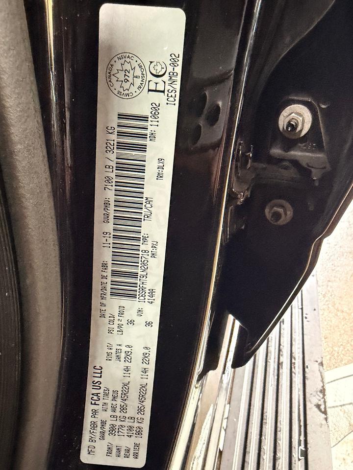 2020 RAM 1500 Limited+Appearance PKG+Safety Tec+Pano Roof+LOADED Photo