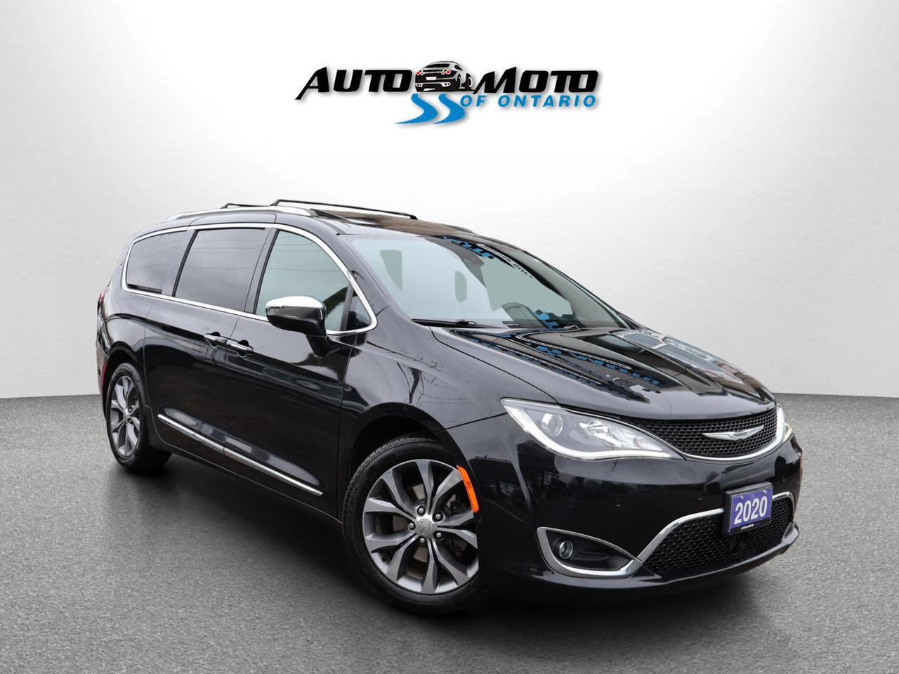 <p>*SAFETY INCLUDED*ONE OWNER*LOCAL ONTARIO CAR<span>*</span><span> </span><span>Very Clean Chrysler Pacifica limited V6 3.6L With Automatic Transmission.</span><span> Black on Black </span><span>Leather Interior, Fully Loaded with: Power Windows, Power Locks, and Power Heated Mirrors, AUX/USB, AC, Keyless Entry, Heated Front/Back Leather Seats, Memory Power Driver Seat, Heated Steering Wheel, Back Up Camera, Navigation System, Panoramic Sunroof, Cruise Control, Dual Power Front Seats, Bluetooth, Big Size Touch Screen, Front and Back Parking Sensors, Push to Start, Roof Rack, Power Tail Gate, Heated Steering Wheel, Ventilated Front Seats, Side Turning lights, Fog lights, Lane Departure Alert, Push to Start, Side Sliding Door, Power Tail Gate, Memory Driver Seat, and ALL THE POWER OPTIONS!! </span></p><p><span>-------------------------------------------------</span><br><span>Financing options are available from 6.29% with $0 Down payment O.A.C.</span><br><span>-------------------------------------------------</span><br><span>SAFETY CERTIFICATION INCLUDED*** Vehicle comes with: Safety Certification, and Car Fax Report ALL INCLUDED!! At no extra cost to you!! Dont miss this opportunity to own a high-quality, pre-owned vehicle. </span><br><span>-------------------------------------------------</span><br><span>Additionally, our vehicles qualify for up to 4 years of extended warranty. Please speak to your sales representative for more information.</span><br><span>-------------------------------------------------</span><br><span>We are open Monday to Saturday from 10am - 6pm, Sundays Closed.</span><br><span>-------------------------------------------------</span><br><span>We also welcome trade-ins, with on-site buyers available to estimate your vehicle on the same day.</span><br><span>-------------------------------------------------</span><br><span>Visit us at 3219 Harvester Road, Burlington, L7N 3N8 or call us at Nine O Five-281-2255 for more information.</span><br><span>------------------------------------------------</span><br><span>Check our inventory at www automotoinc ca</span></p>