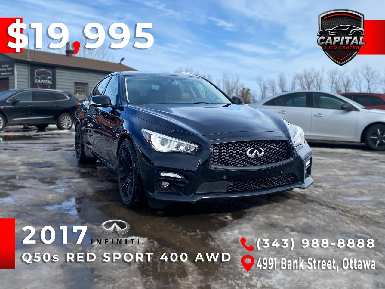 2017 Infiniti Q50 Red Sport 400 AWD Photo