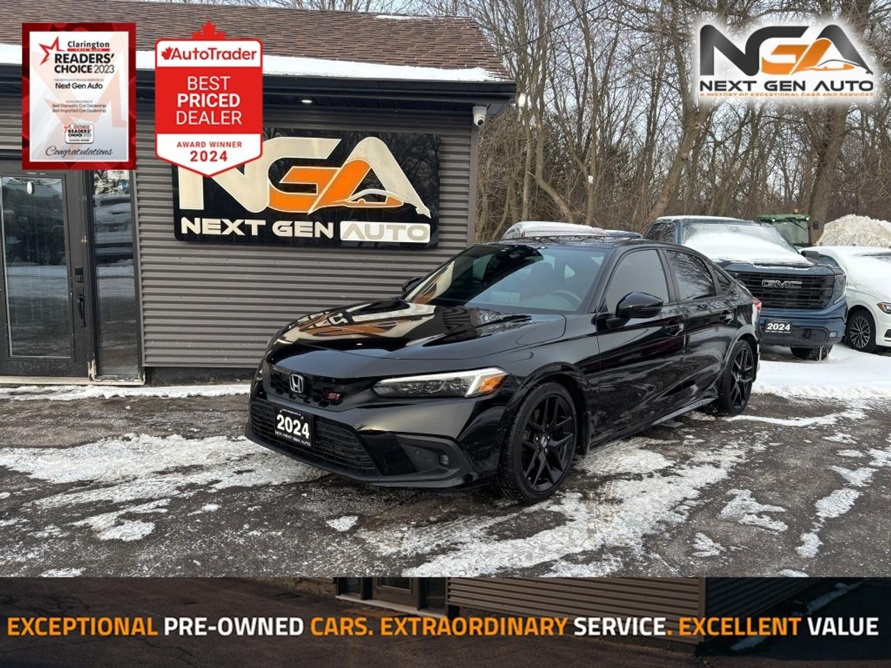 2024 Honda Civic Si MANUAL RED SPORT SEATS NAV ROOF ONE OWNER Photo0