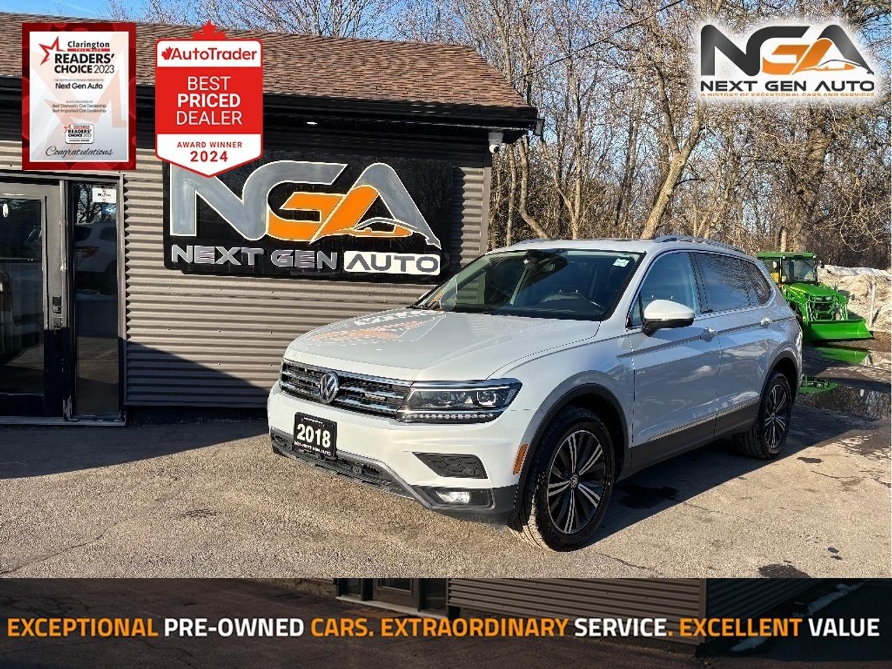 2018 Volkswagen Tiguan Highline 4Motion 7 PASS LEATHER PANO ROOF Photo0