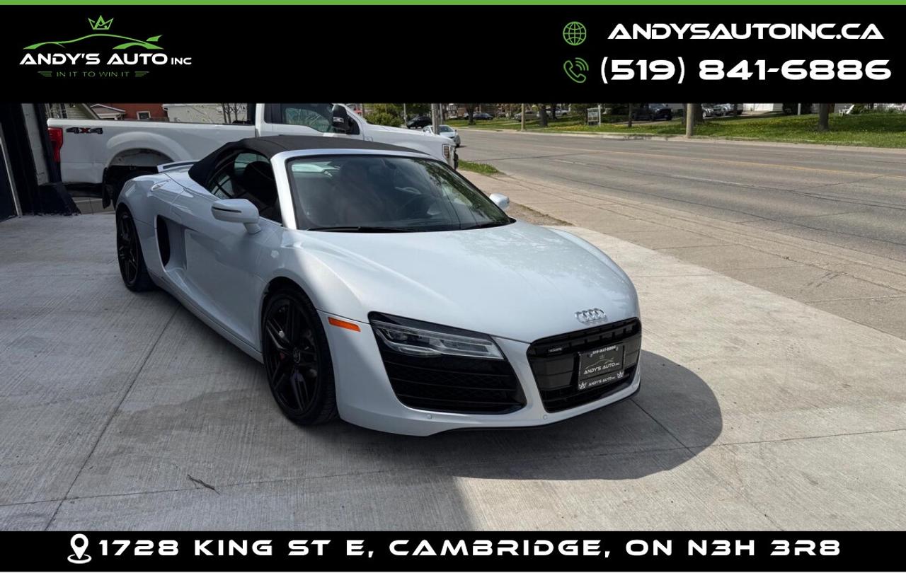 2015 Audi R8 SPYDER | AWD | V8 | ALL SERVICE RECORDS | NO AC  Photo