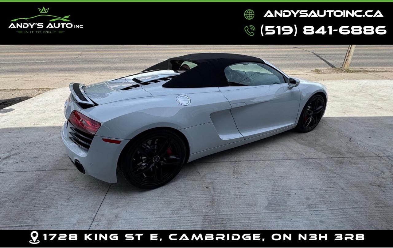 2015 Audi R8 SPYDER | AWD | V8 | ALL SERVICE RECORDS | NO AC  Photo