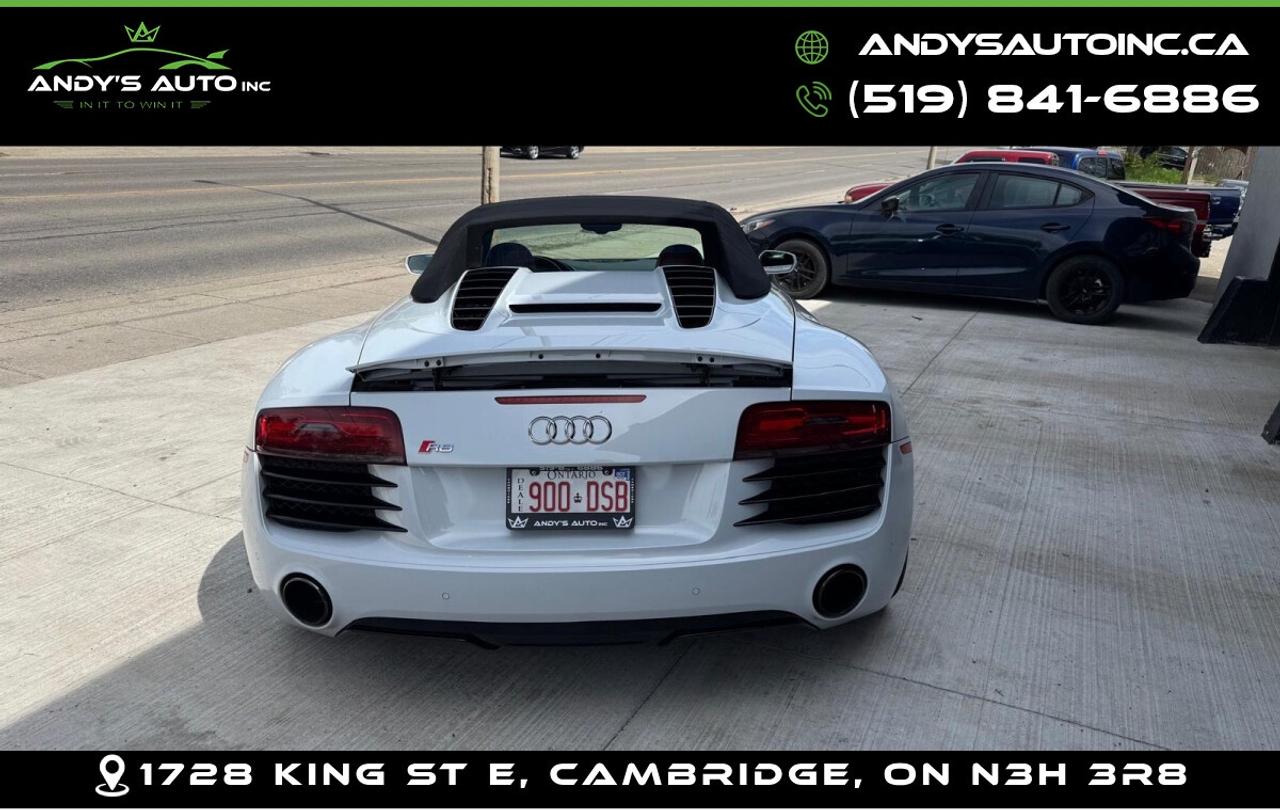 2015 Audi R8 SPYDER | AWD | V8 | ALL SERVICE RECORDS | NO AC  Photo