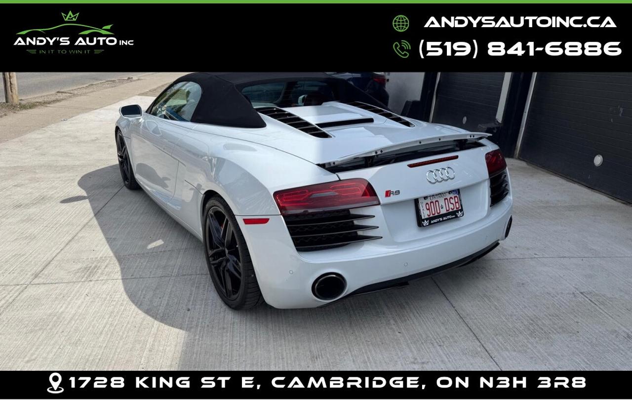 2015 Audi R8 SPYDER | AWD | V8 | ALL SERVICE RECORDS | NO AC  Photo