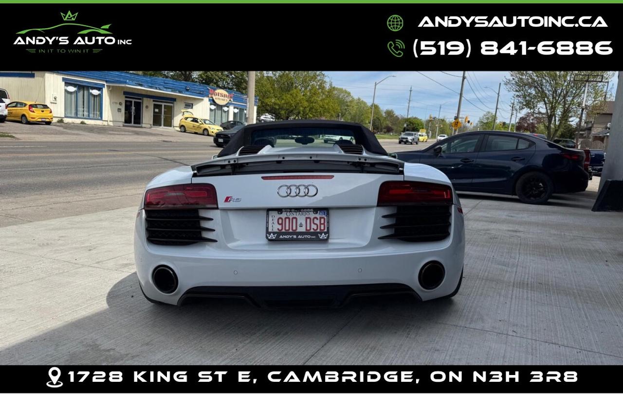 2015 Audi R8 SPYDER | AWD | V8 | ALL SERVICE RECORDS | NO AC  Photo