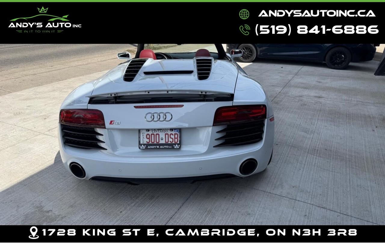 2015 Audi R8 SPYDER | AWD | V8 | ALL SERVICE RECORDS | NO AC  Photo