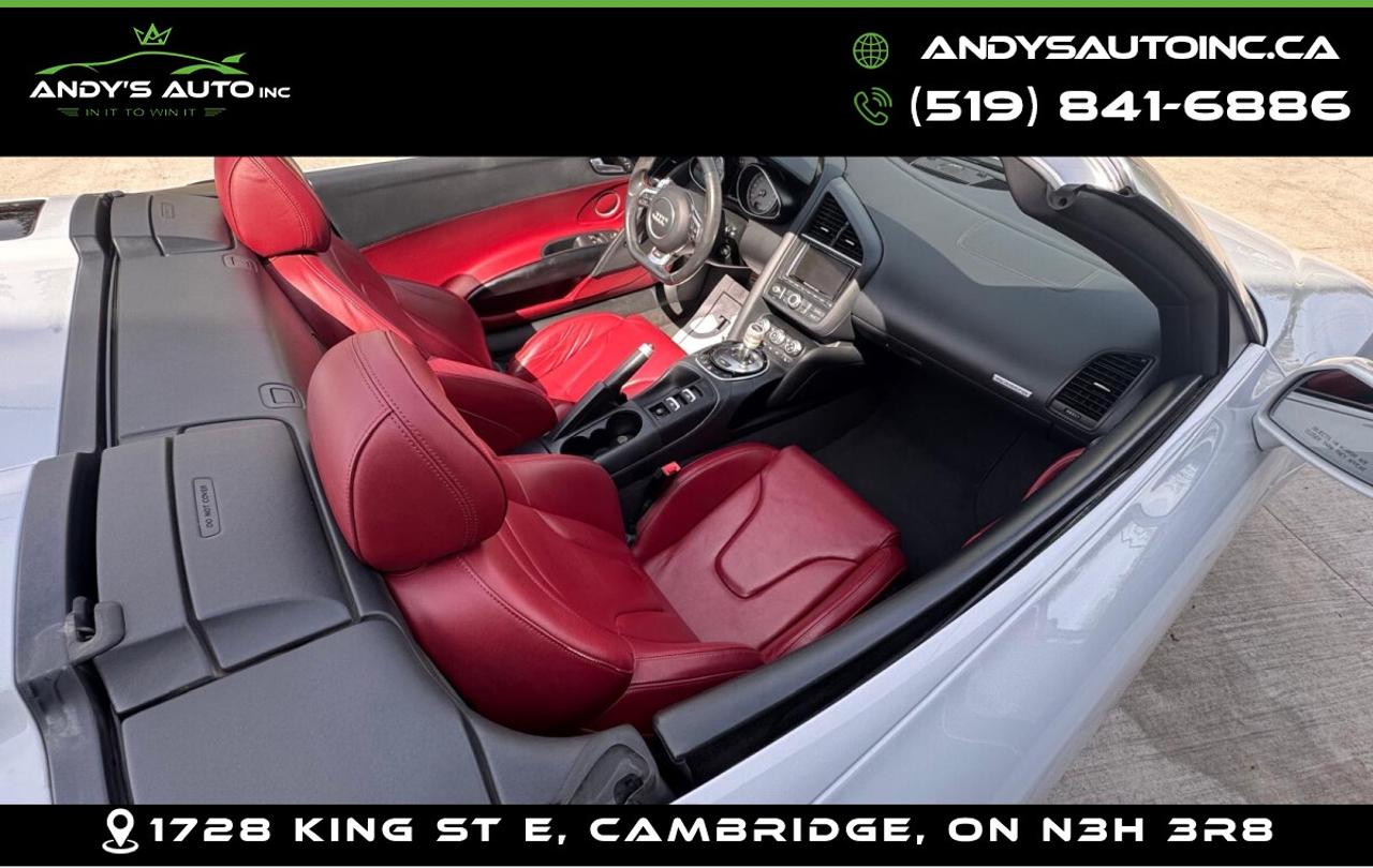 2015 Audi R8 SPYDER | AWD | V8 | ALL SERVICE RECORDS | NO AC  Photo