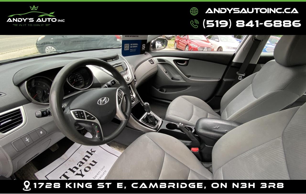 2012 Hyundai Elantra GLS | MANUAL | ONE OWNER | ICE COLD A/C | CERTIFIE Photo