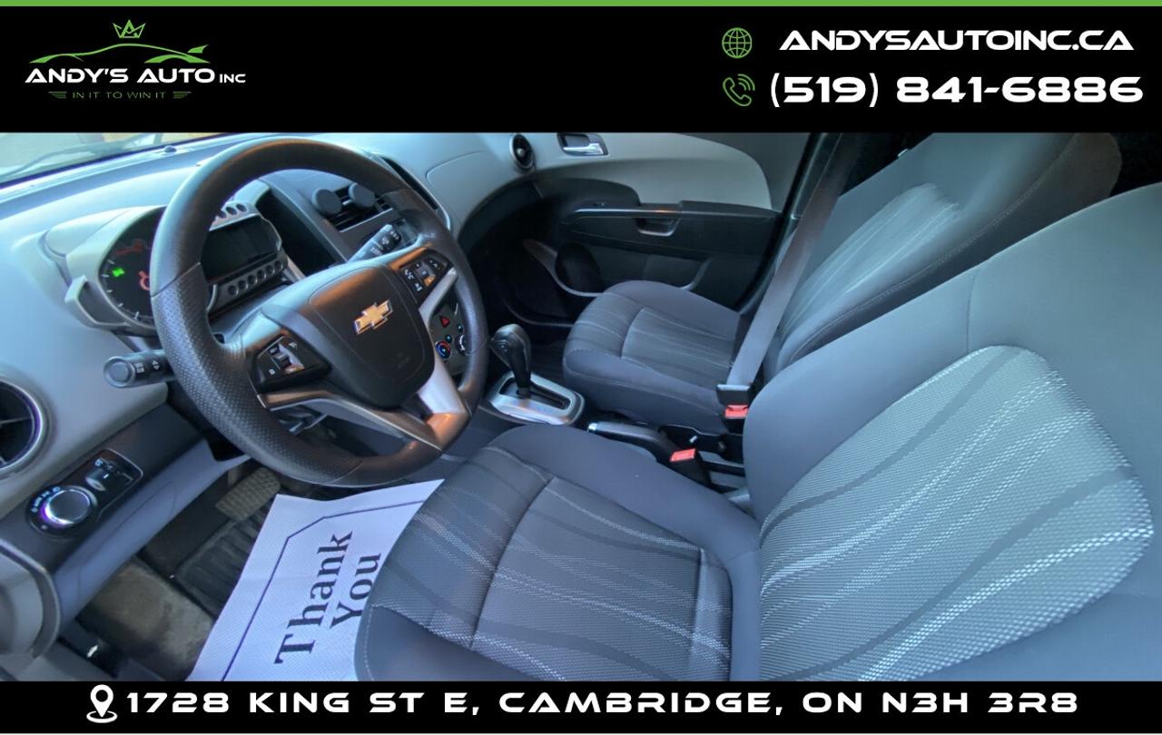 2013 Chevrolet Sonic LT HB ! AUTO ! LOW KMS ! CERTIFIED Photo