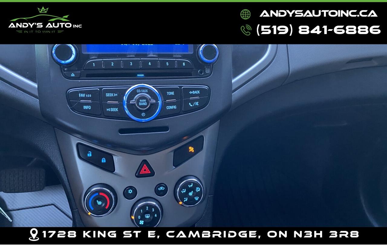 2013 Chevrolet Sonic LT HB ! AUTO ! LOW KMS ! CERTIFIED Photo