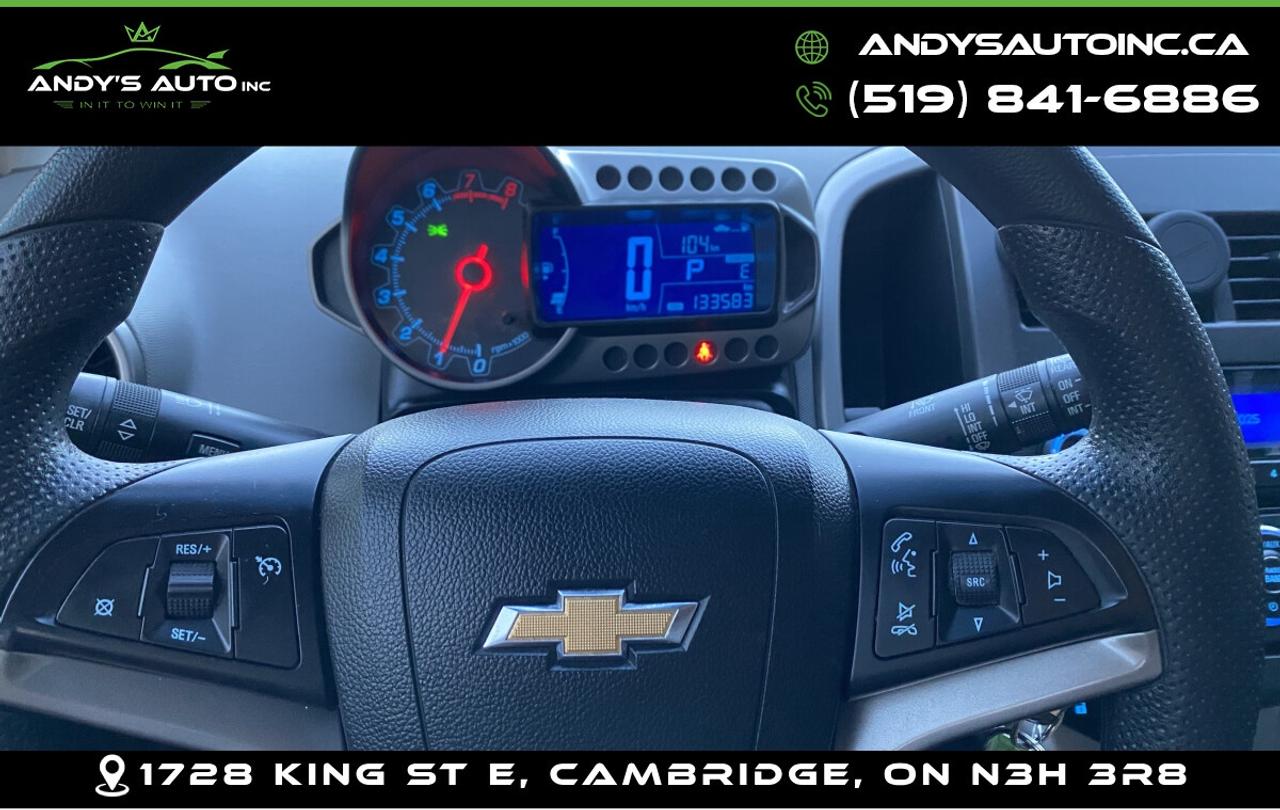 2013 Chevrolet Sonic LT HB ! AUTO ! LOW KMS ! CERTIFIED Photo