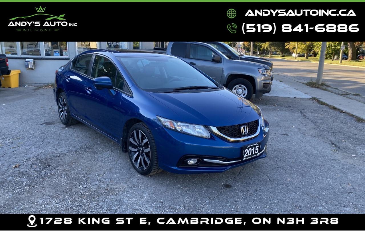 2015 Honda Civic TOURING ! LEATHER ! SUNROOF ! NAVIGATION Photo0