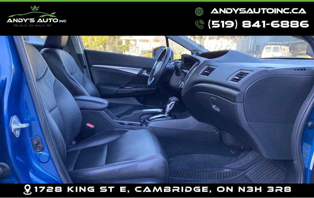 2015 Honda Civic TOURING ! LEATHER ! SUNROOF ! NAVIGATION Photo