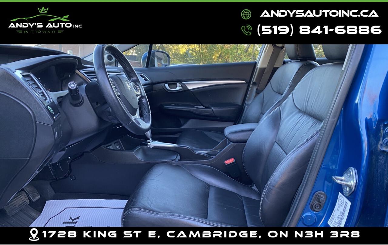 2015 Honda Civic TOURING ! LEATHER ! SUNROOF ! NAVIGATION Photo