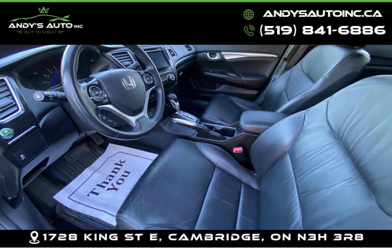 2015 Honda Civic TOURING ! LEATHER ! SUNROOF ! NAVIGATION Photo