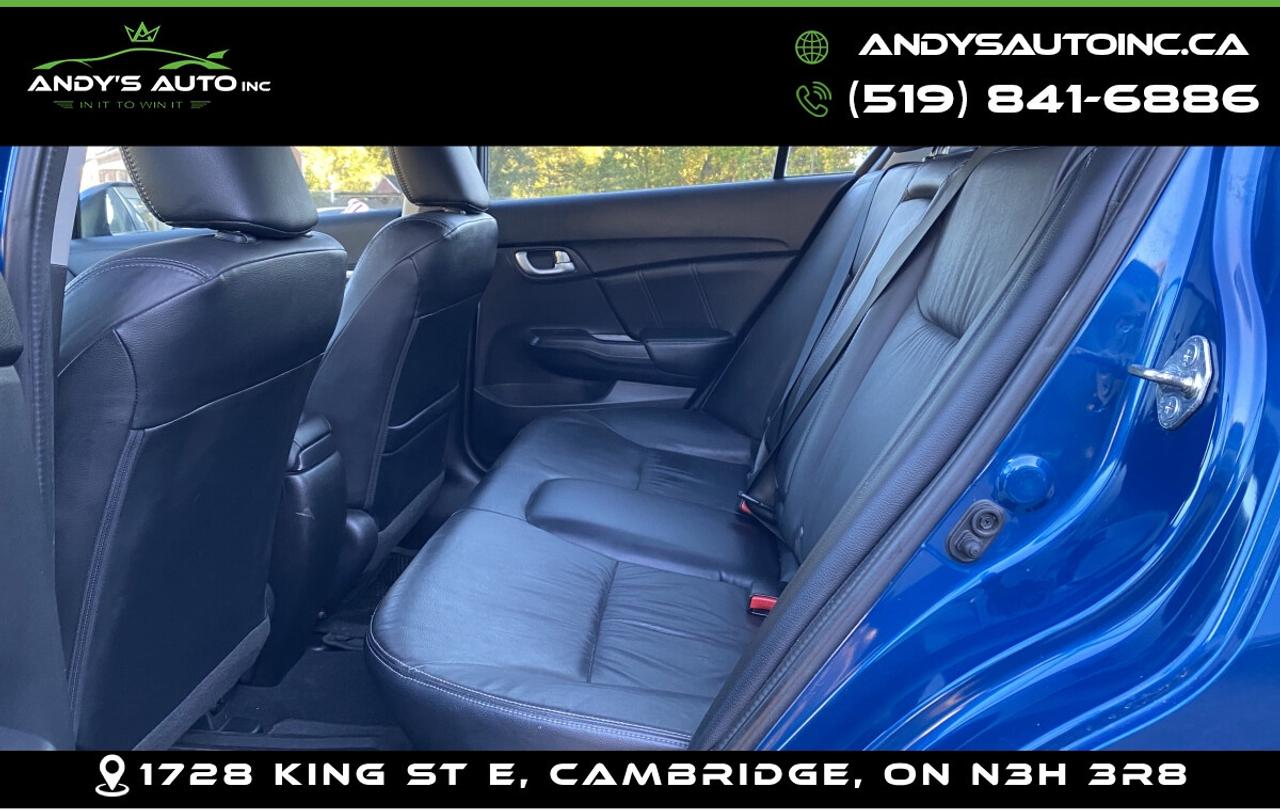 2015 Honda Civic TOURING ! LEATHER ! SUNROOF ! NAVIGATION Photo