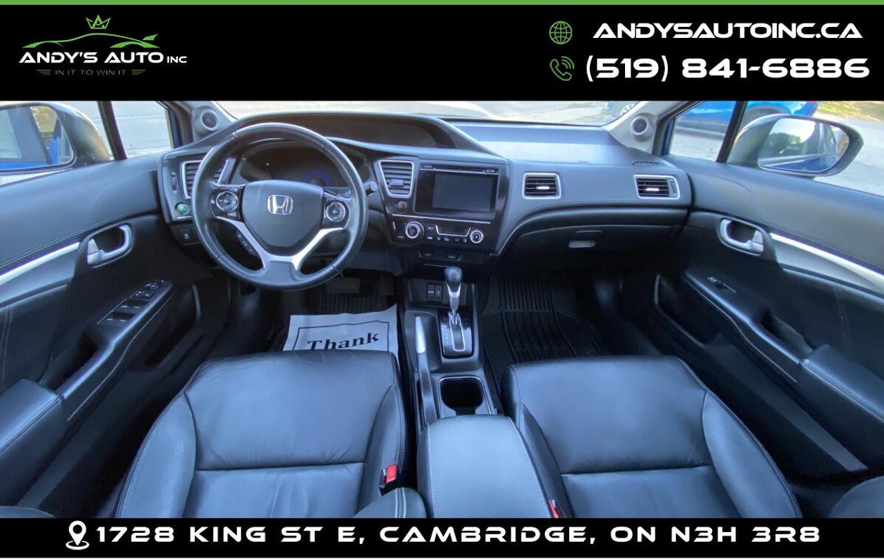 2015 Honda Civic TOURING ! LEATHER ! SUNROOF ! NAVIGATION Photo