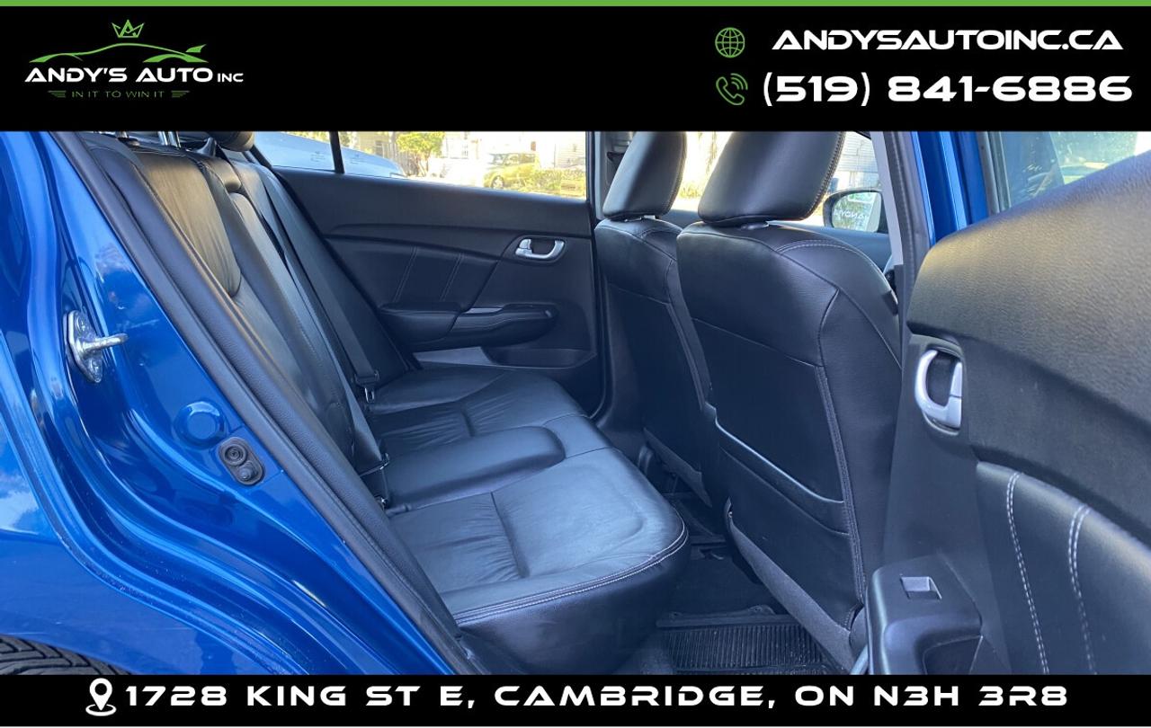 2015 Honda Civic TOURING ! LEATHER ! SUNROOF ! NAVIGATION Photo