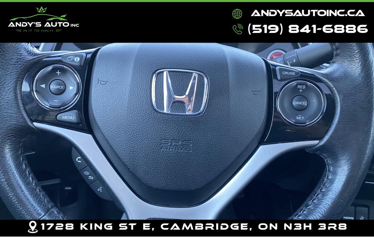 2015 Honda Civic TOURING ! LEATHER ! SUNROOF ! NAVIGATION Photo