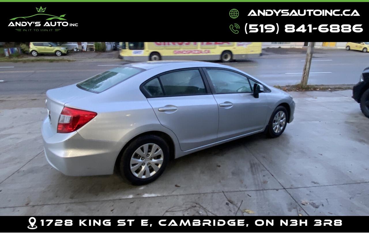 2012 Honda Civic LX ! MANUAL ! A/C ! CERTIFIED Photo