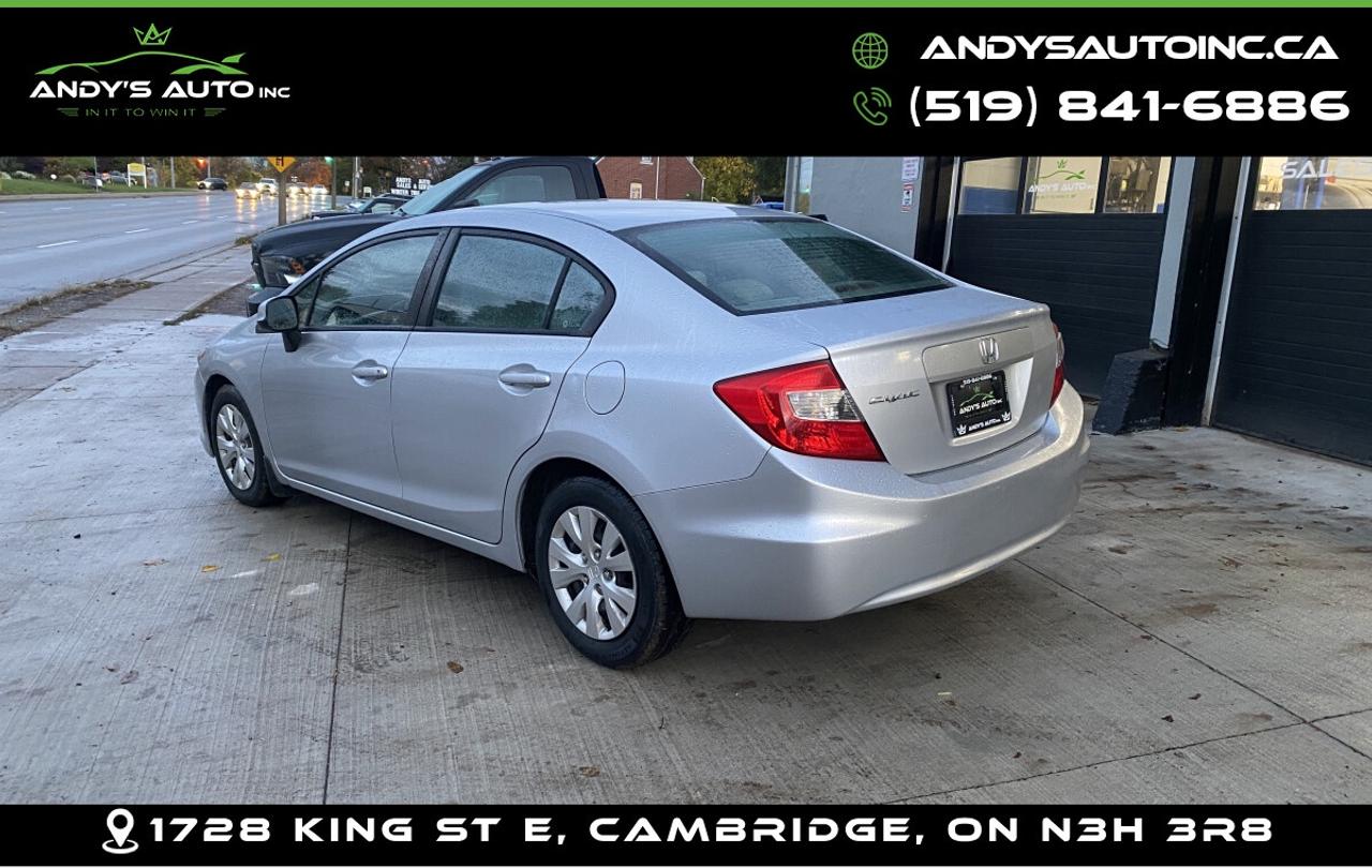 2012 Honda Civic LX ! MANUAL ! A/C ! CERTIFIED Photo4